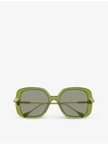 Swarovski SK6011 square-frame acetate sunglasses, UK version