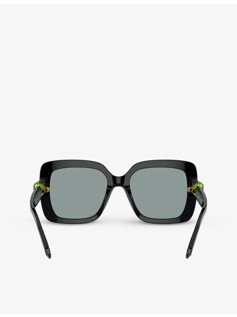 Swarovski sunglasses SK6001 square-frame acetate, UK version