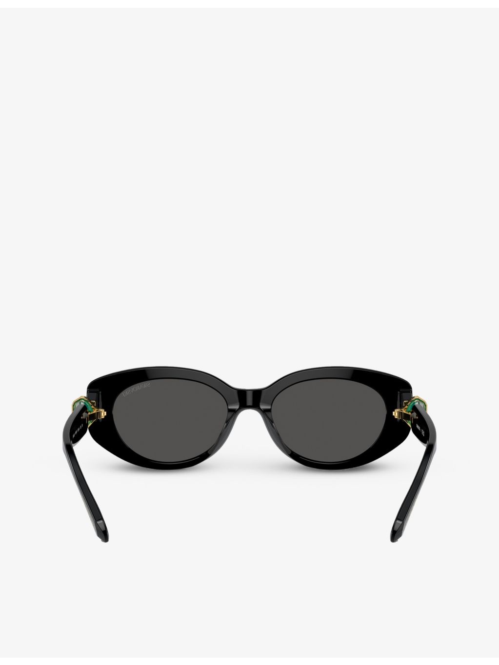 Swarovski SK6002 oval-frame gem-embellished acetate sunglasses, imported from the UK