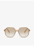 Swarovski SK6003 irregular-frame gem-embellished sunglasses - British product