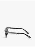Swarovski crystal-embellished oval sunglasses SK6006 (British brand)