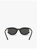 Swarovski crystal-embellished oval sunglasses SK6006 (British brand)