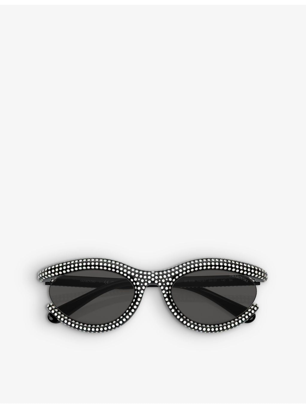 Swarovski crystal-embellished oval sunglasses SK6006 (British brand)
