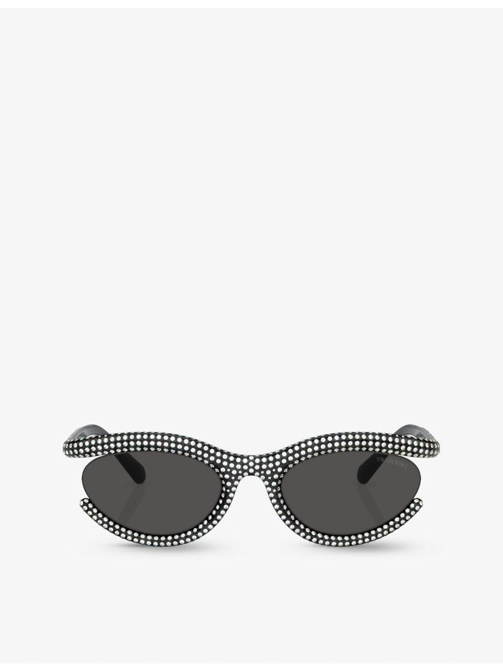 Swarovski crystal-embellished oval sunglasses SK6006 (British brand)