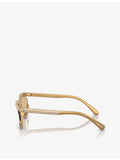Swarovski SK6006 crystal-embellished oval-frame sunglasses, imported from the UK