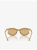 Swarovski SK6006 crystal-embellished oval-frame sunglasses, imported from the UK