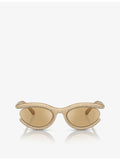 SK6006 crystal-embellished oval-frame sunglasses