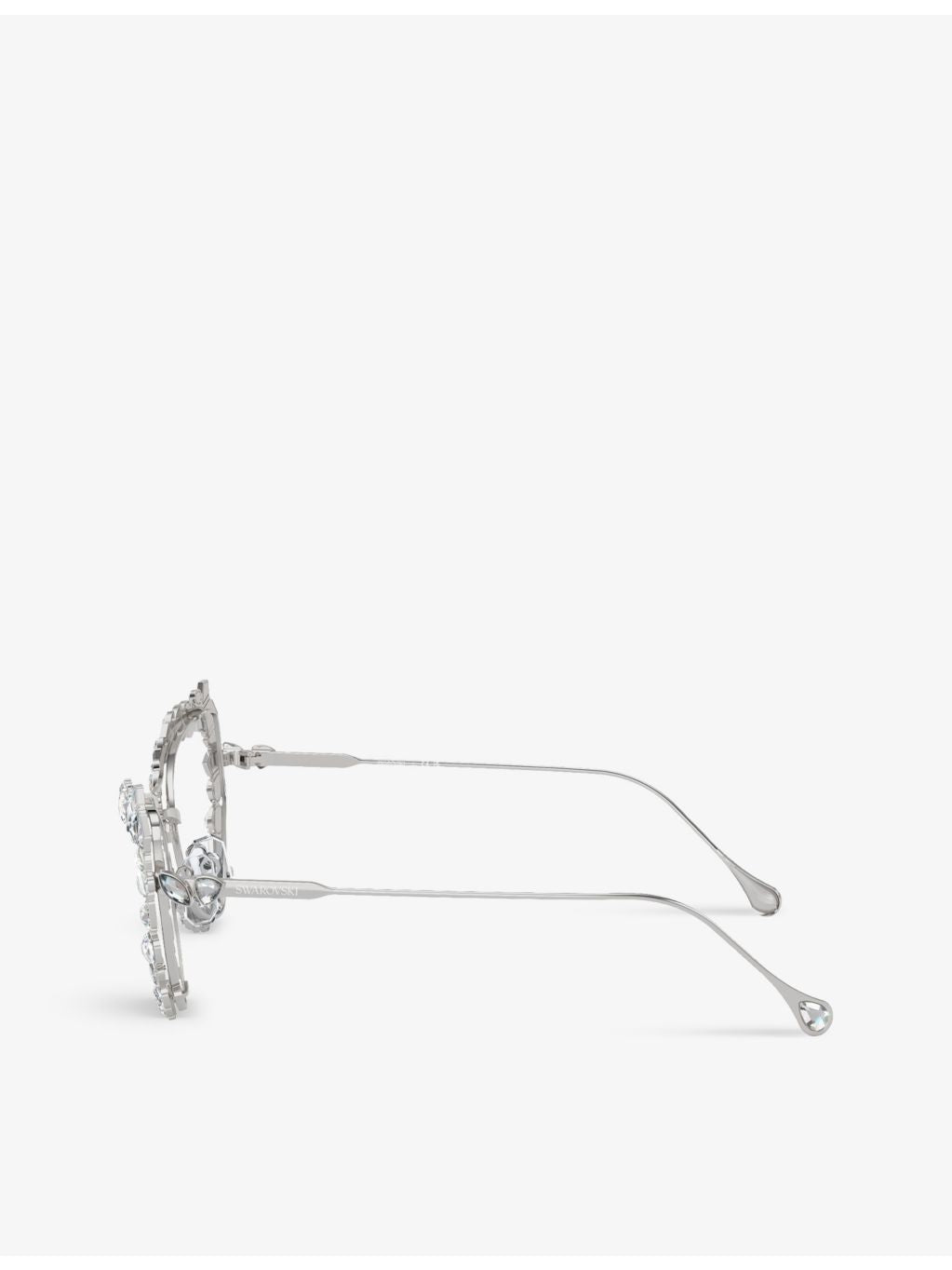 Swarovski SK7011 cat-eye gem-embellished metal optical glasses - British product