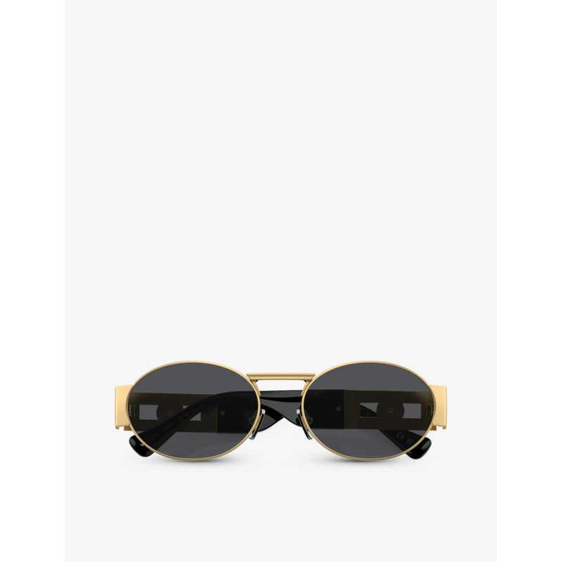 Versace oval-frame metal sunglasses VE2264 - British product