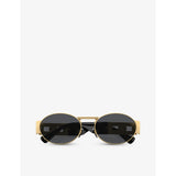 Versace oval-frame metal sunglasses VE2264 - British product
