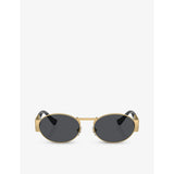 Versace oval-frame metal sunglasses VE2264 - British product