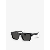 Burberry BE4403 rectangle-frame acetate sunglasses, imported from the UK