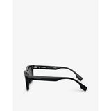Burberry BE4403 rectangle-frame acetate sunglasses, imported from the UK