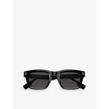 Burberry BE4403 rectangle-frame acetate sunglasses, imported from the UK