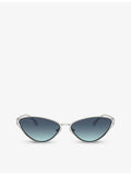 Tiffany & Co. cat-eye metal sunglasses TF3095, UK version