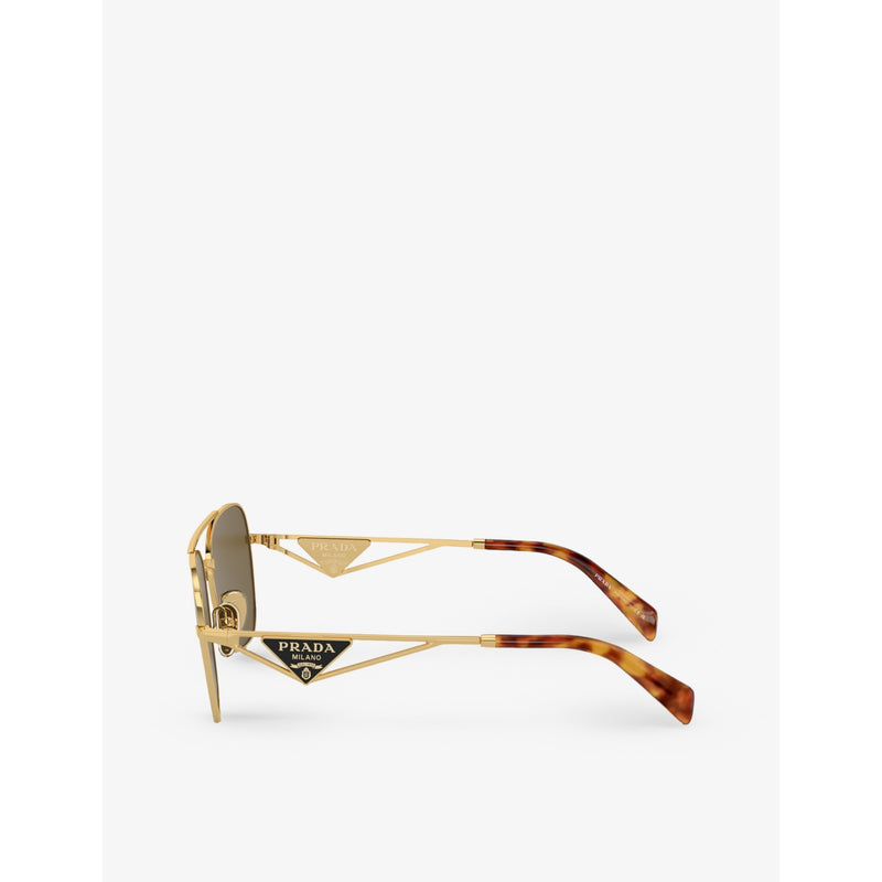 Prada PR A50S aviator metal sunglasses - British product