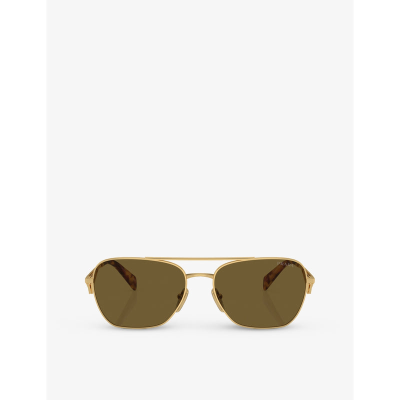 Prada PR A50S aviator metal sunglasses - British product