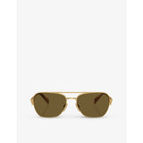 Prada PR A50S aviator metal sunglasses - British product