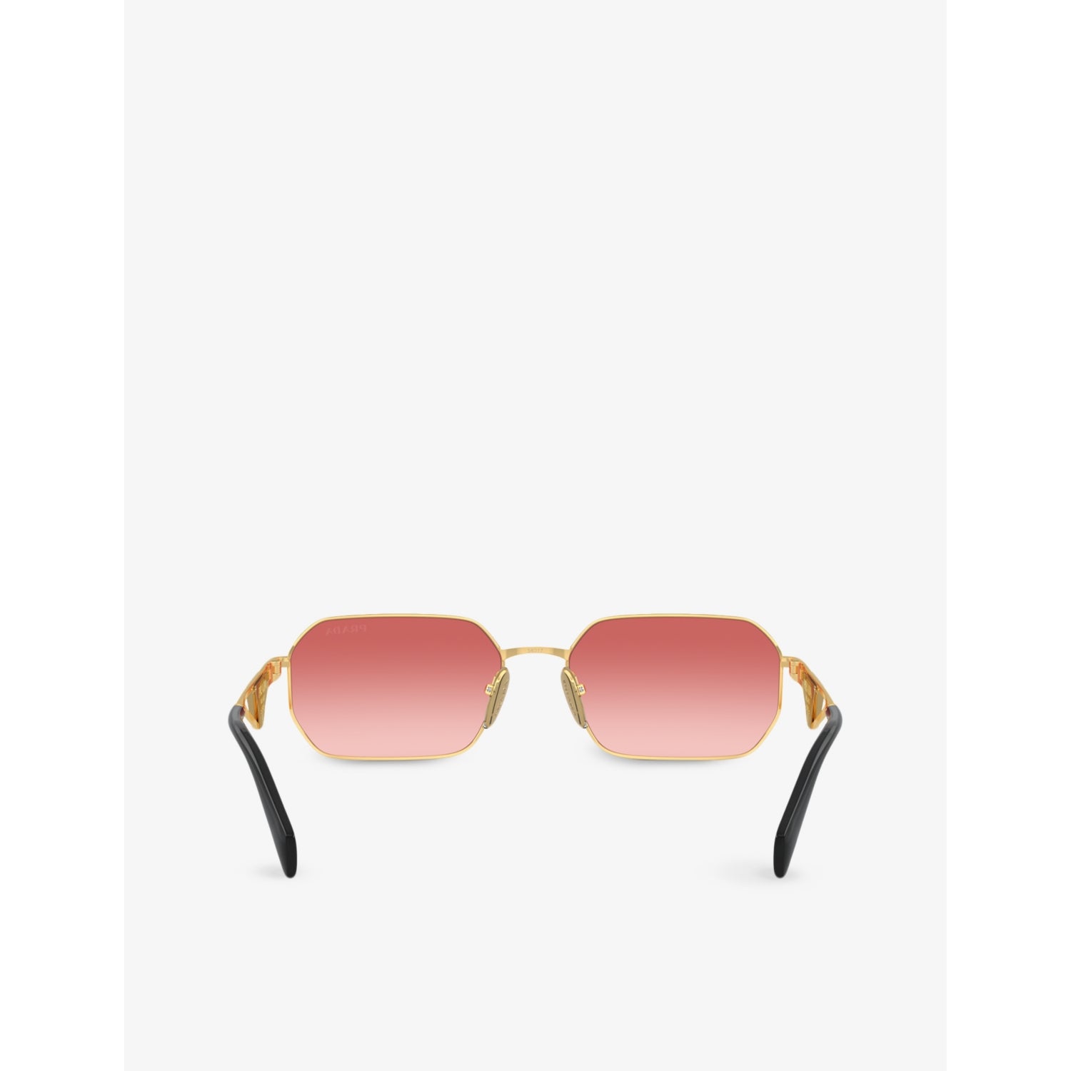 Prada irregular-frame metal sunglasses PR A51S, imported from the UK