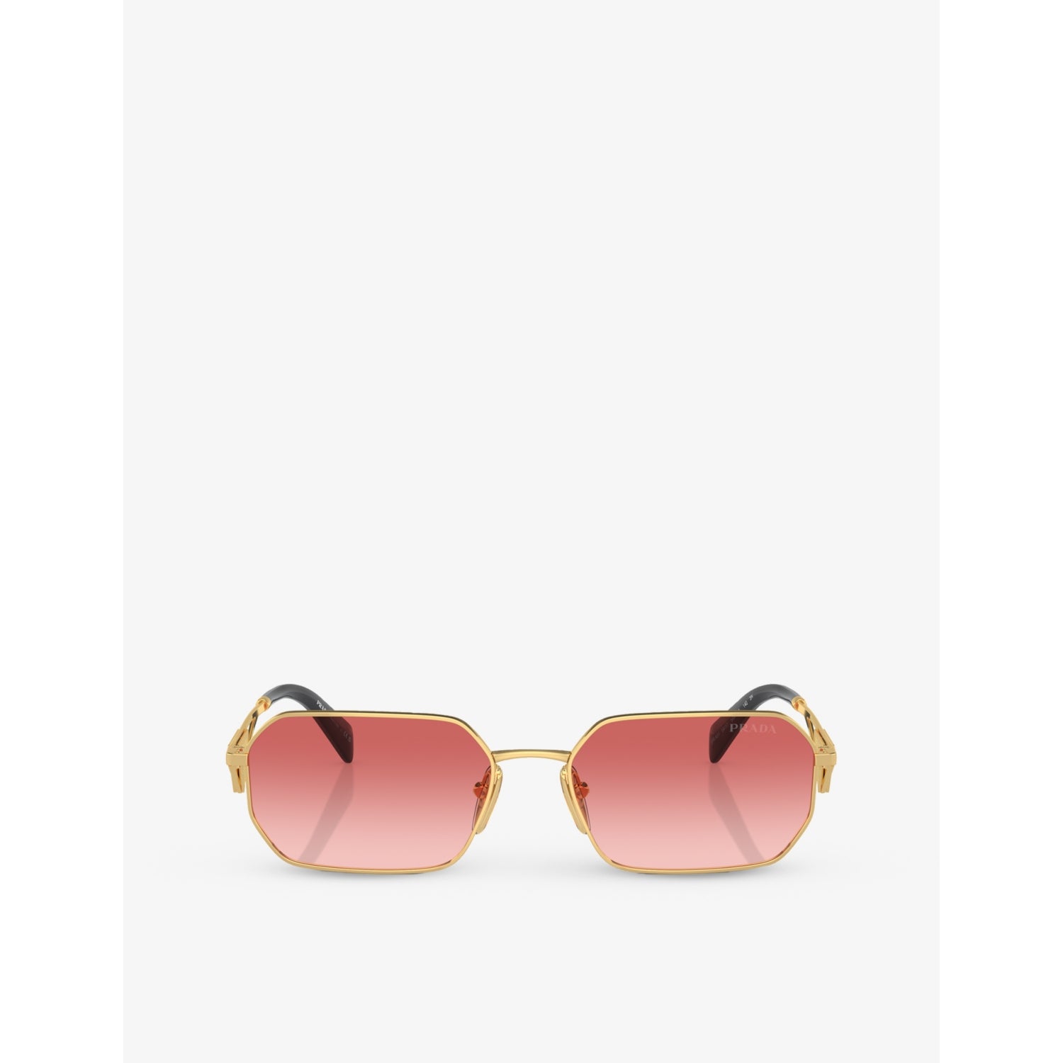 Prada irregular-frame metal sunglasses PR A51S, imported from the UK