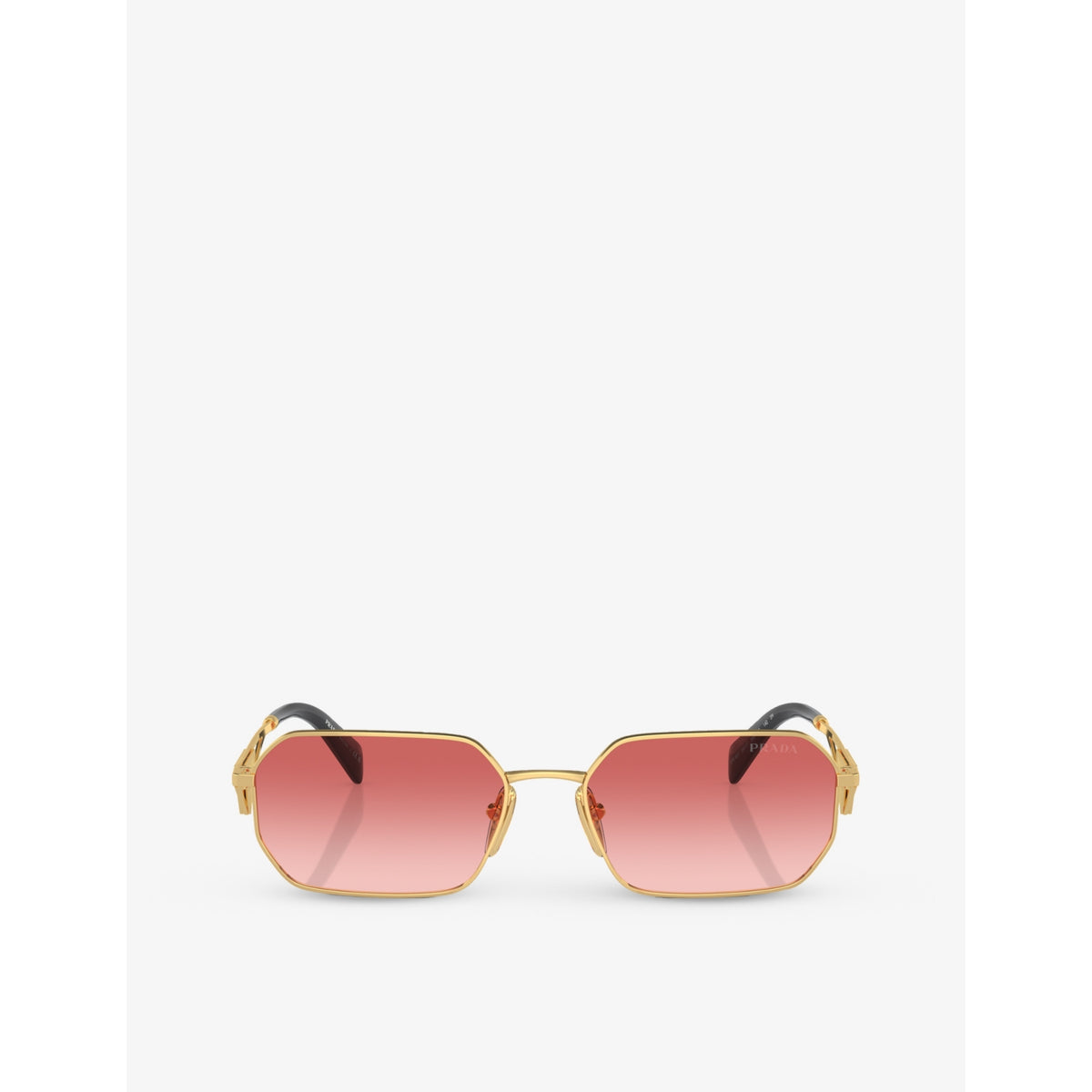 Prada irregular-frame metal sunglasses PR A51S, imported from the UK