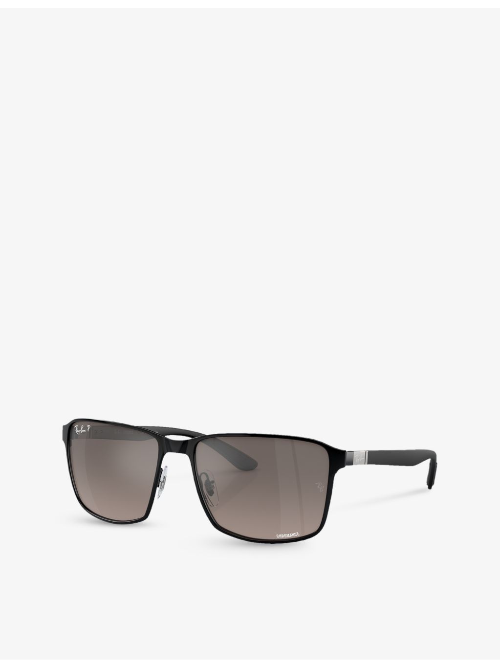 Ray-Ban Chromance square-frame metal sunglasses, imported from the UK