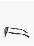Ray-Ban Chromance square-frame metal sunglasses, imported from the UK