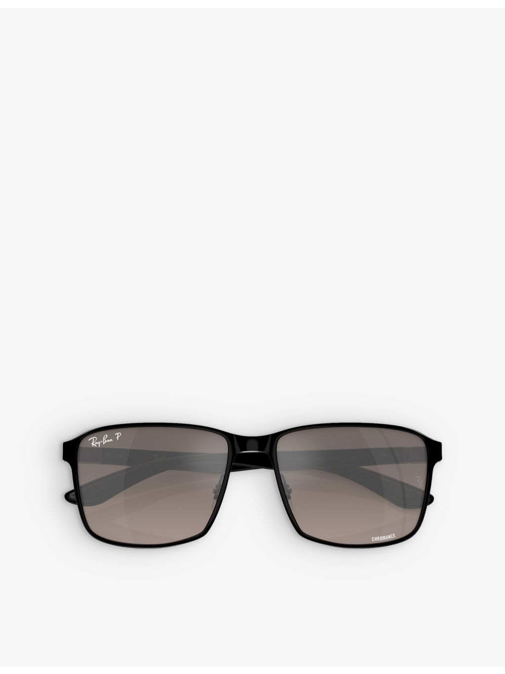 Ray-Ban Chromance square-frame metal sunglasses, imported from the UK