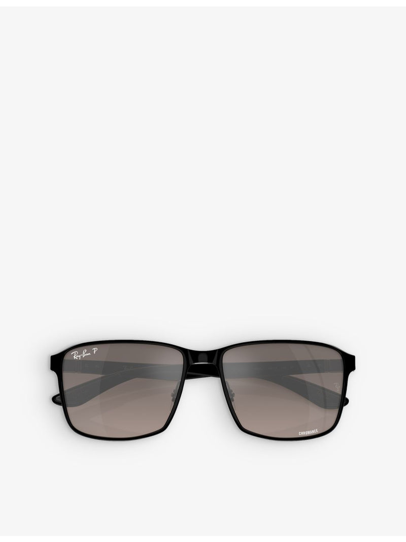 Ray-Ban Chromance square-frame metal sunglasses, imported from the UK