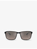 Ray-Ban Chromance square-frame metal sunglasses, imported from the UK