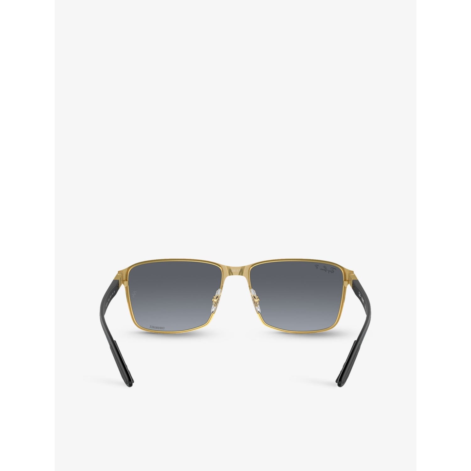 Ray-Ban Chromance square metal sunglasses with tinted lenses, imported from the UK