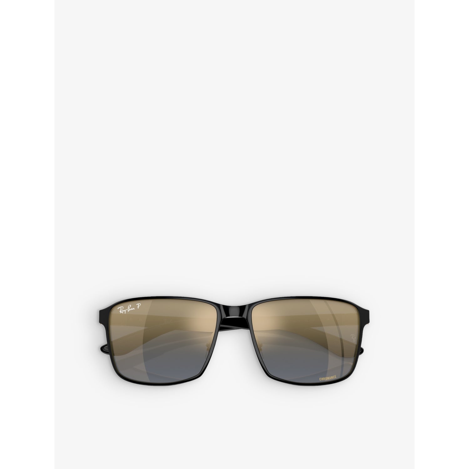 Ray-Ban Chromance square metal sunglasses with tinted lenses, imported from the UK