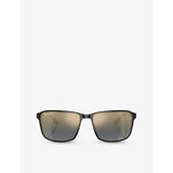 Ray-Ban Chromance square metal sunglasses with tinted lenses, imported from the UK