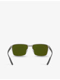 Ray-Ban Chromance square-frame metal sunglasses, imported from the UK