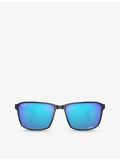 Ray-Ban Chromance square-frame metal sunglasses, imported from the UK