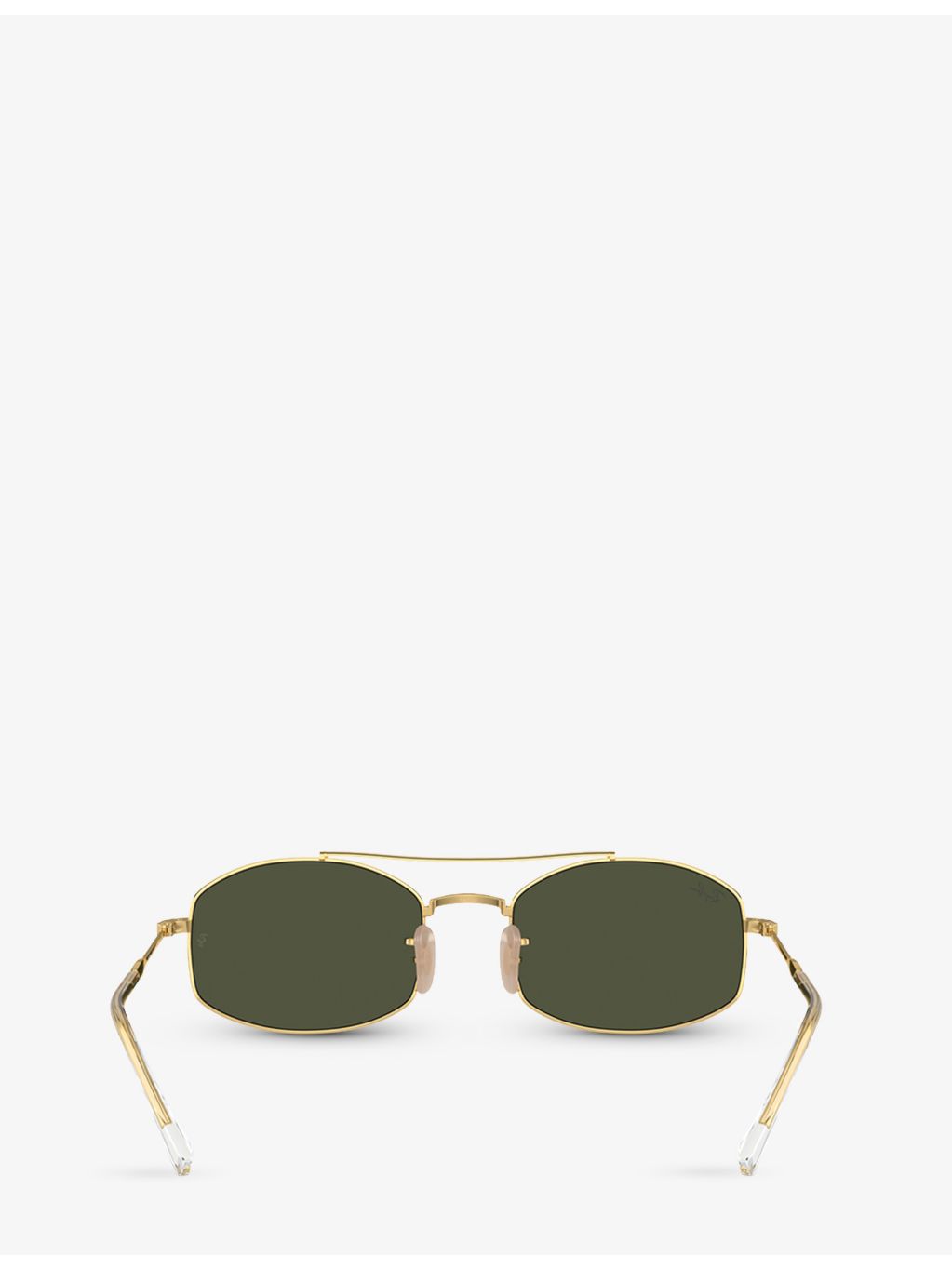 Ray-Ban RB3719 oval-frame metal sunglasses (British brand)