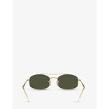 Ray-Ban RB3719 oval-frame metal sunglasses (British brand)