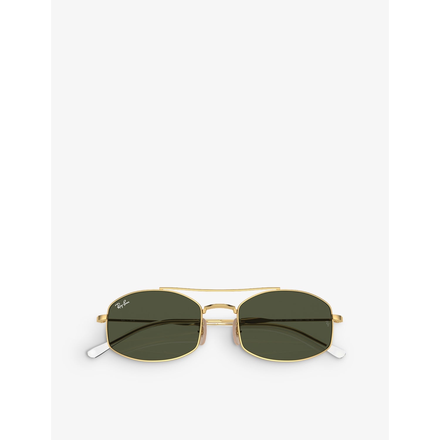 Ray-Ban RB3719 oval-frame metal sunglasses (British brand)