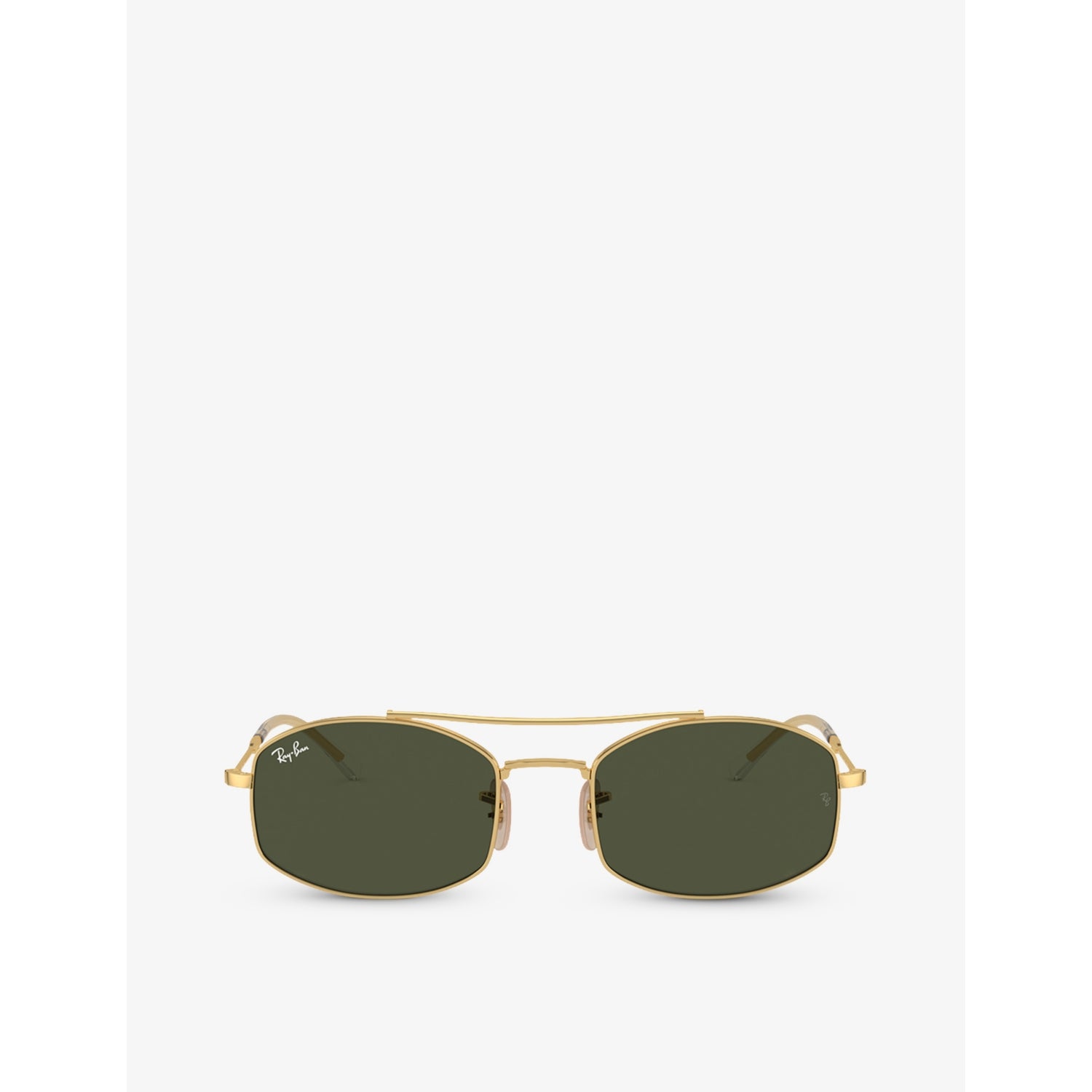 Ray-Ban RB3719 oval-frame metal sunglasses (British brand)