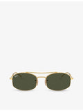 Ray-Ban RB3719 oval-frame metal sunglasses (British brand)