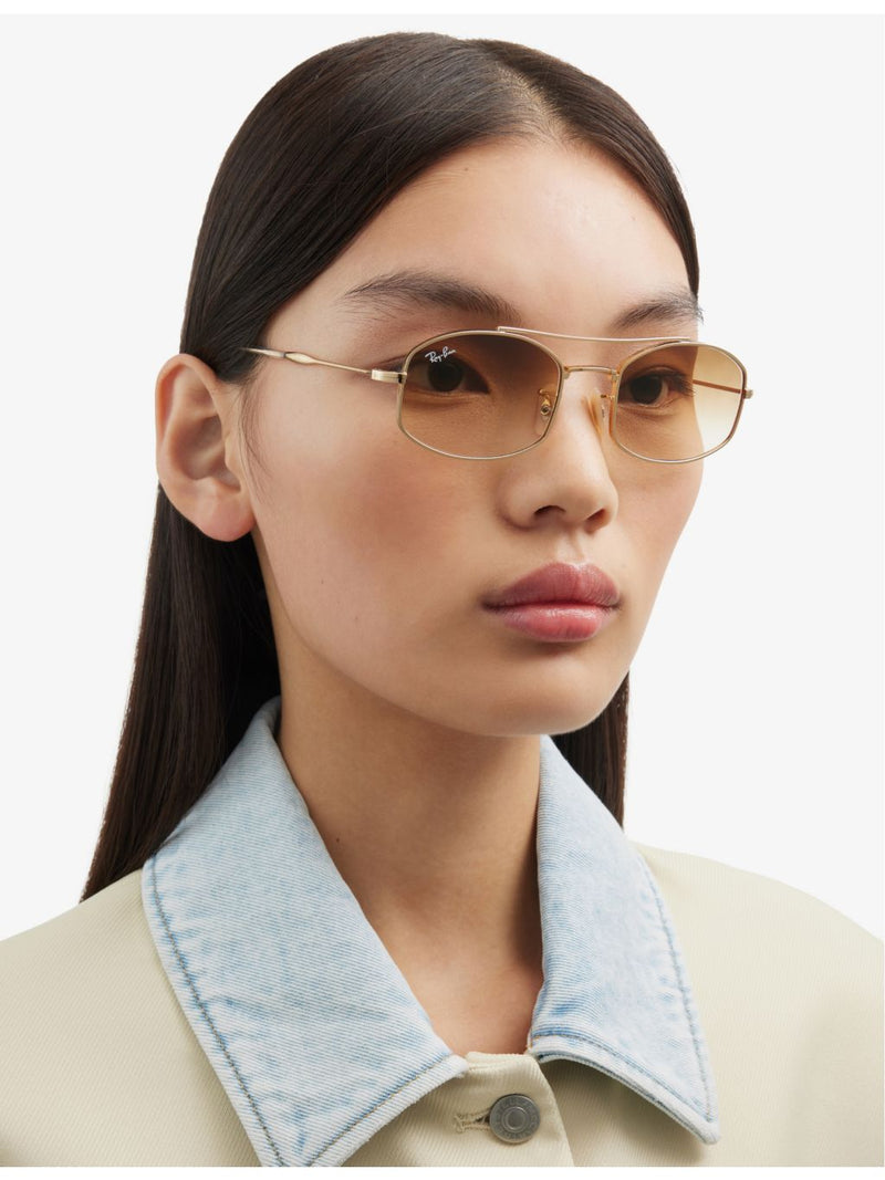 Ray-Ban RB3719 oval-frame crystal sunglasses - British product