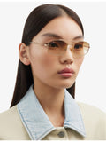 Ray-Ban RB3719 oval-frame crystal sunglasses - British product