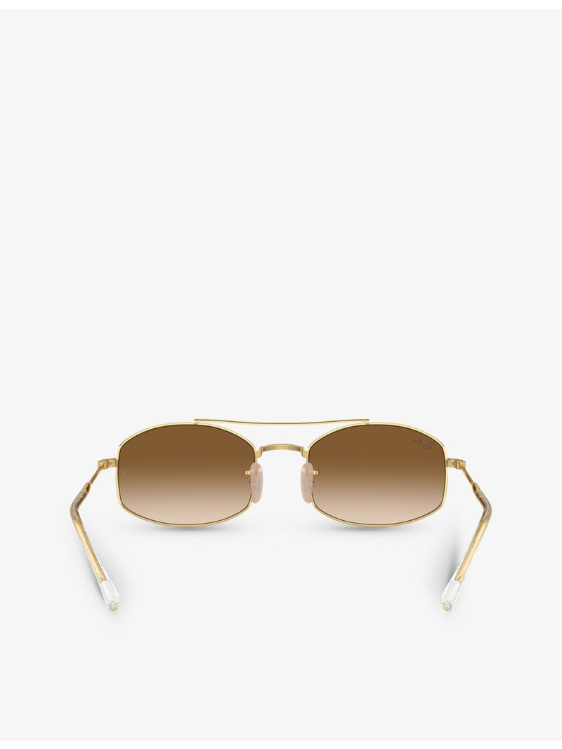 Ray-Ban RB3719 oval-frame crystal sunglasses - British product