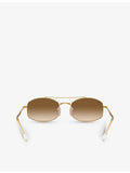 Ray-Ban RB3719 oval-frame crystal sunglasses - British product