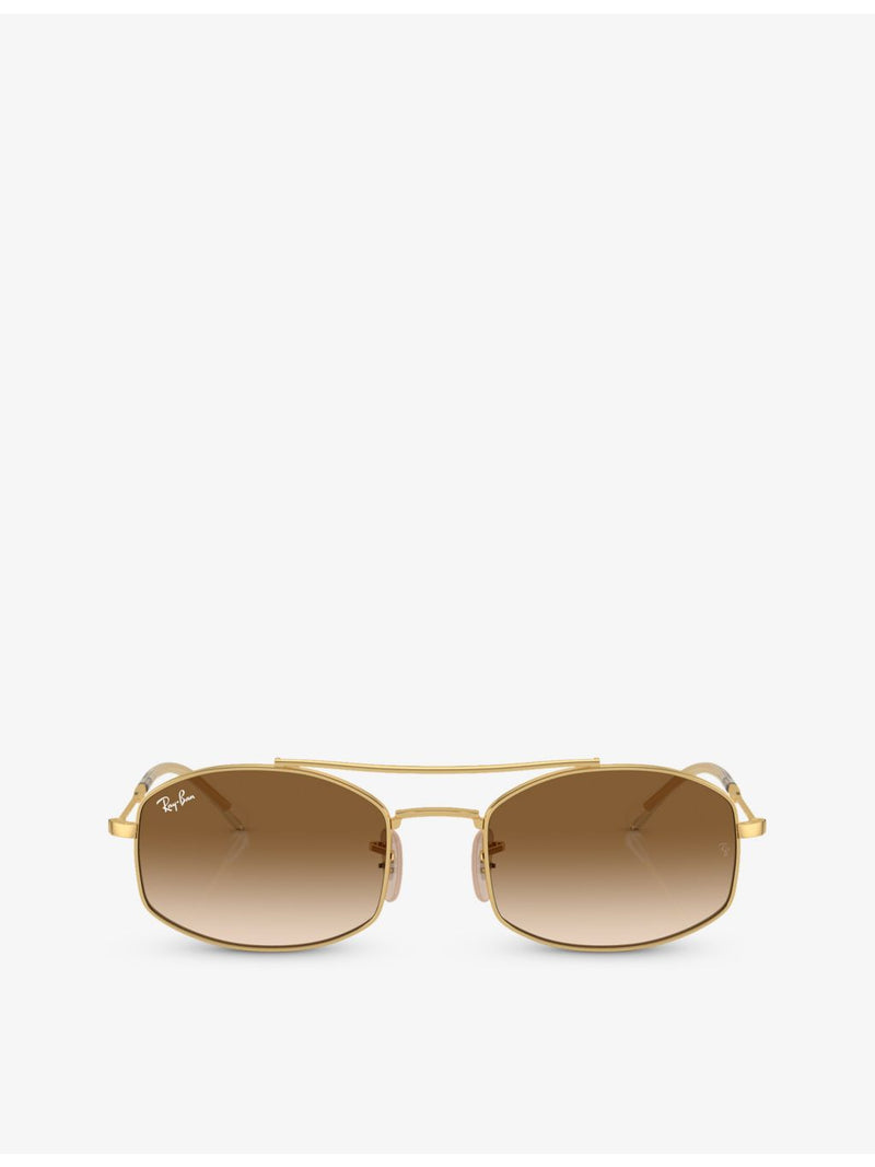 Ray-Ban RB3719 oval-frame crystal sunglasses - British product