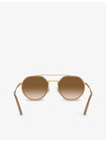 Ray-Ban RB3765 round frame metal sunglasses, UK version