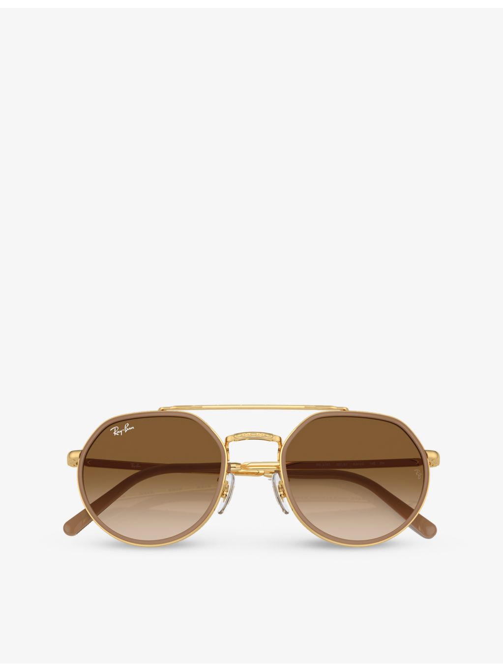 Ray-Ban RB3765 round frame metal sunglasses, UK version