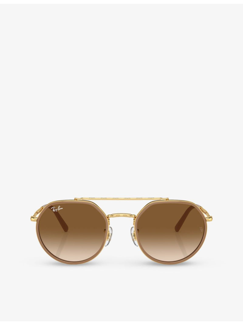 Ray-Ban RB3765 round frame metal sunglasses, UK version