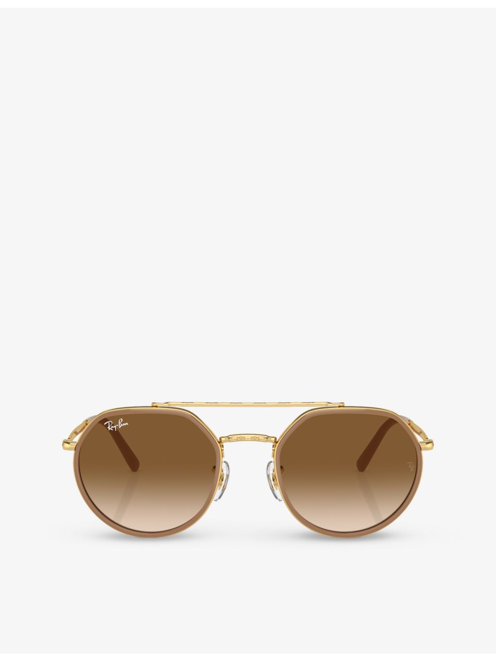 Ray-Ban RB3765 round frame metal sunglasses, UK version