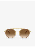Ray-Ban RB3765 round frame metal sunglasses, UK version